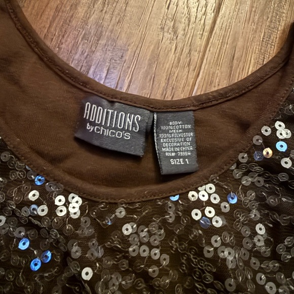 Chico’s Sparkly Tank Top - Picture 3 of 3